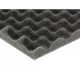 Мягкая плита ACOUSTIC GROUP FLEXAKUSTIK Wave-30, 1000x1000x30 мм, серый графит