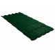 Металлочерепица Grand Line Квинта+, Velur RAL 6005 зеленый мох, 0.5 мм