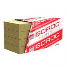 Минеральная вата ISOROC Изоруф Н (плотность 130 кг/м3) 1000х500х100 мм (1,5 м2) (0,15 м3) в пачке 3 плиты