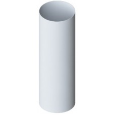 Труба водосточная с муфтой ПВХ, цвет белый, длина 3 м
