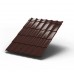 Металлочерепица МП ЛАМОНТЕРРА Colorcoat Prisma 0,5 мм, RAL 8017 коричневый шоколад