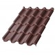 Металлочерепица МП МОНТЕРРОСА PURMAN 0,5 мм, RAL 8017 коричневый шоколад