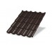Металлочерепица МП ТРАМОНТАНА PURETAN 0,5 мм, RAL 8017 коричневый шоколад
