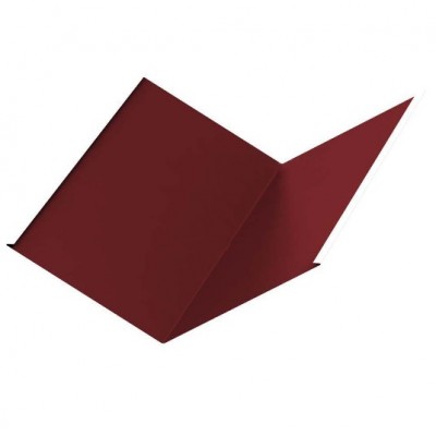 Планка ендовы нижняя Colorcoat Prisma 298х298х2000, RAL 3011 коричнево-красный
