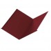 Планка ендовы нижняя Полиэстер 298х298х2000 0,45 мм, RAL 3011 коричнево-красный