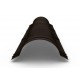 Планка конька круглого Colorcoat Prisma R 110 х 2000, 0,5 мм, RR 32 темно-коричневый