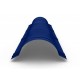 Планка конька круглого Colorcoat Prisma R 110 х 2000, 0,5 мм, RAL 5005 синий насыщенный