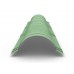 Планка конька круглого NormanMP R 110 х 2000, 0,5 мм, RAL 6019 зеленая пастель