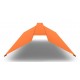 Планка конька плоского Полиэстер 150х150х2000, 0,45 мм, RAL 2004 чистый оранжевый
