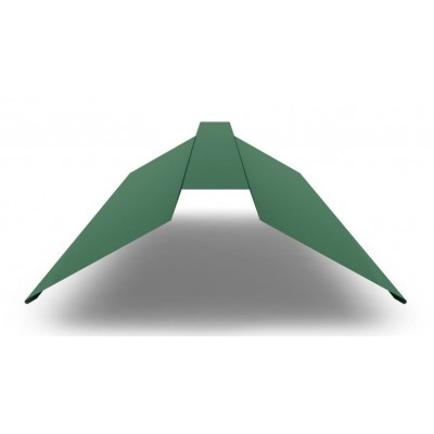 Планка конька плоского PURMAN 150х150х2000, 0,5 мм, Tourmalin светло-зеленый металлик