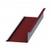 Планка примыкания нижняя Colorcoat Prisma 250х122х2000, 0,5 мм, RAL 3011 коричнево-красный