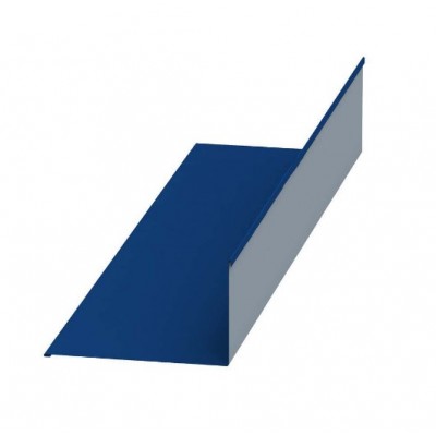 Планка примыкания верхняя Colorcoat Prisma 250х147х2000, 0,5 мм, RAL 5005 синий насыщенный