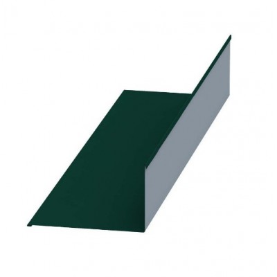 Планка примыкания верхняя Colorcoat Prisma 250х147х2000, 0,5 мм, RAL 6005 зеленый мох