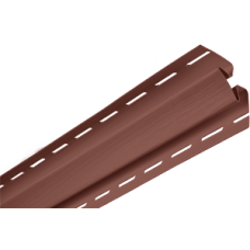 Планка внутренний угол АЛЬТА ПРОФИЛЬ Blockhouse Красно-коричневая Т-13, 3000 мм