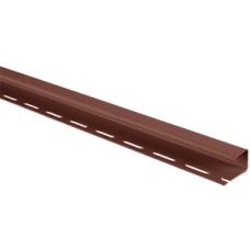 Планка J-trim АЛЬТА ПРОФИЛЬ Канада плюс Красно-коричневая Т-15, 3000 мм (А)