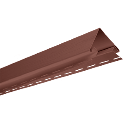 Планка наружный угол АЛЬТА ПРОФИЛЬ Канада плюс цвет Красно-коричневый Т-12, 3000 мм
