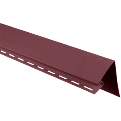 Планка околооконная АЛЬТА ПРОФИЛЬ Альта-Сайдинг цвет Гранатовый Т-17, 3000 мм