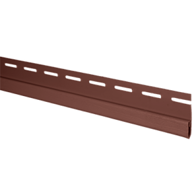 Планка финишная АЛЬТА ПРОФИЛЬ Канада Плюс Красно-коричневая Т-14, 3000 мм