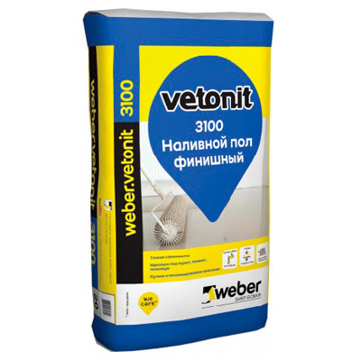 Пол наливной Weber-Vetonit 3100 финишный 20 кг