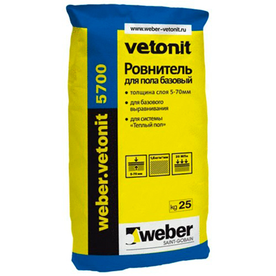 Пол наливной Weber-Vetonit 5700 25 кг